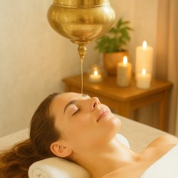 Широдара - аюрведична терапия с масаж на рамене, ръце и скалп във Варна
