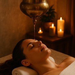 Широдара - аюрведична терапия с масаж на рамене, ръце и скалп във Варна Широдара - аюрведична терапия с масаж на рамене, ръце и скалп във Варна