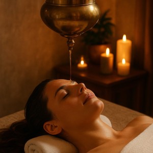 Широдара - аюрведична терапия с масаж на рамене, ръце и скалп във Варна