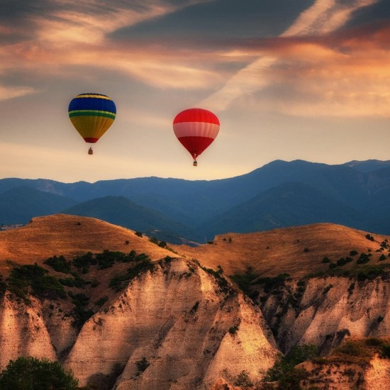 Панорамно издигане с балон край Правец с включено видеозаснемане от Makaroon