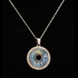 Подчертайте своята индивидуалност с Ирисово колие с Вашите очи край Бургас - медальон с 1 ирис